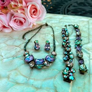 Sorrelli Bib Necklace, Earrings and Bracelets